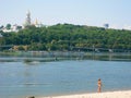 city Ã¢â¬â¹Ã¢â¬â¹beach at Hydropark in the city of Kiev, summer 2017 Royalty Free Stock Photo